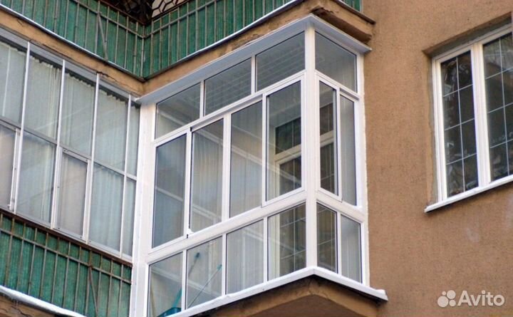 Остекление балконов и лоджий под ключ D5253