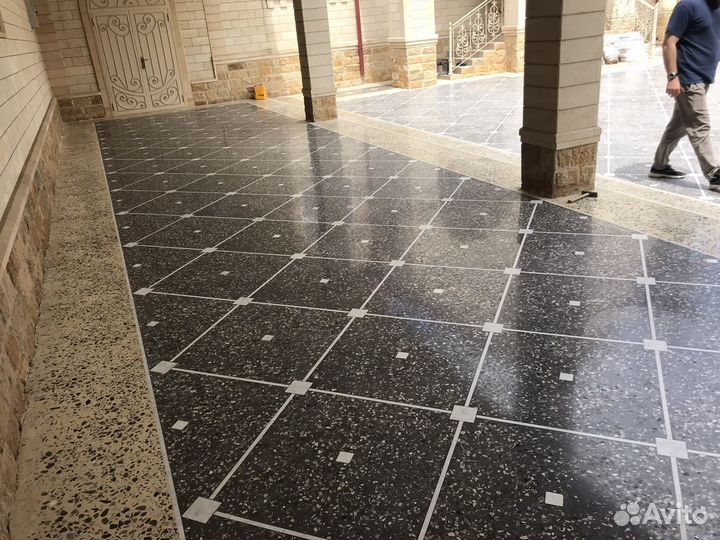 Мозаика Шлифовка Бетон Мрамор