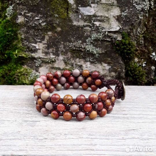 Браслет из яшмы натуральной