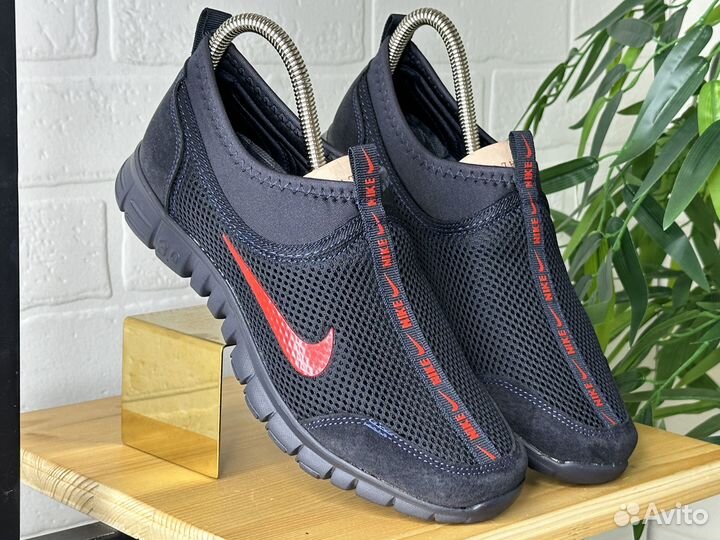 Слипоны мужские Nike сетка 42-44 синие