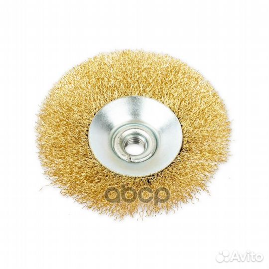Щетка для ушм конусная 115 мм, посадка M14, лат