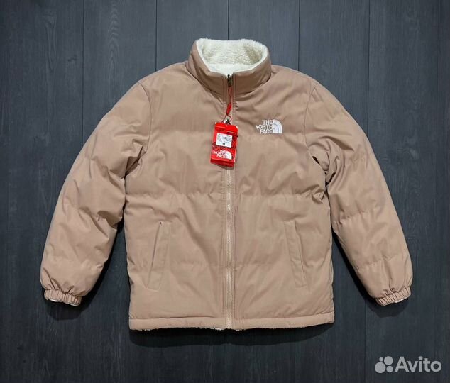 Куртка the north face барашек двусторонняя