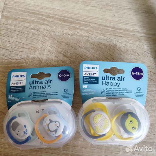 Пустышки philips avent новые