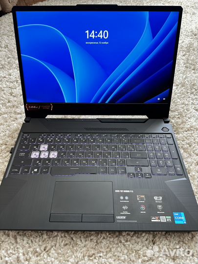 Игровой ноутбук Asus tuf gaming f15