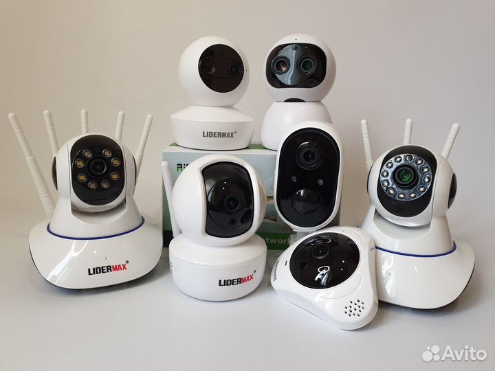 Видеокамеры wifi поворотные комнатные (видеоняня)