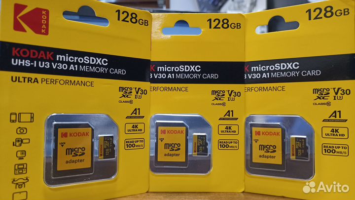 Карта памяти microsd Kodak 128 gb