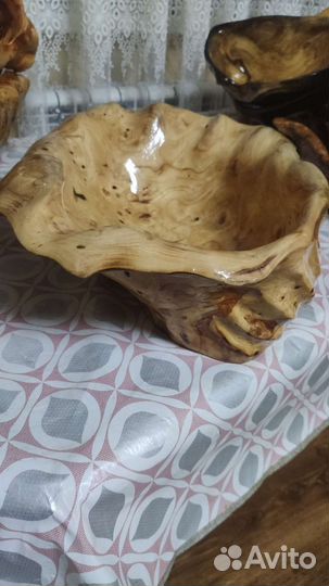 Чаша из капа карагача