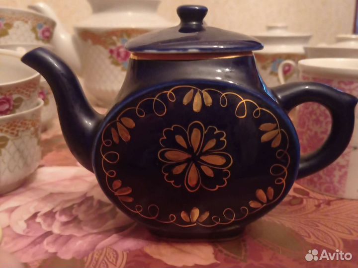 Чайник заварочный СССР Гжель