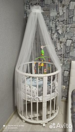 Кровать трансформер овальная 7 в 1