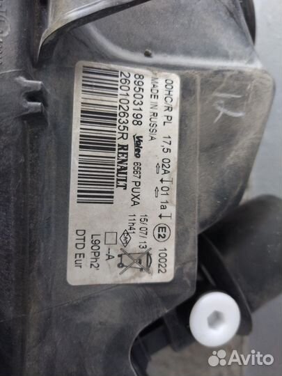 Фары на renault logan 2