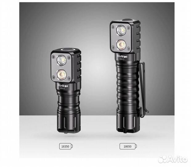 Фонарь налобный HD15 Black 