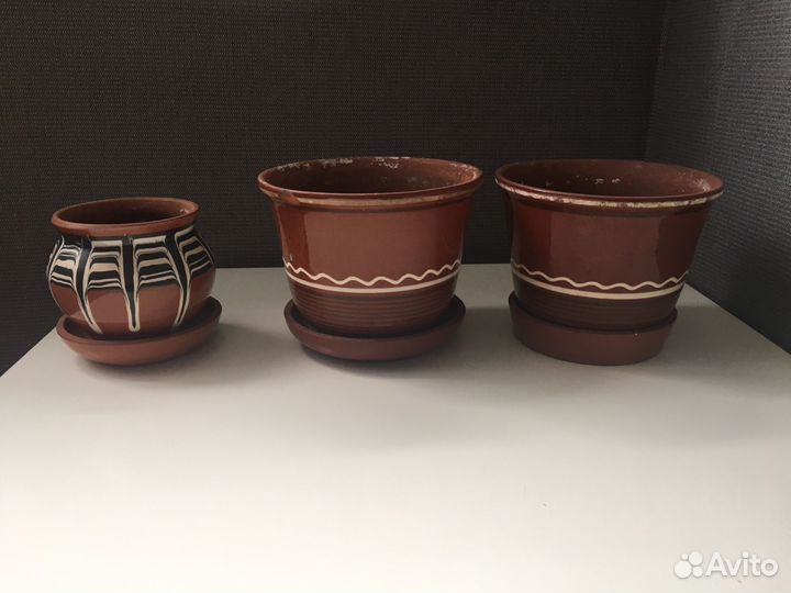 Горшок для цветов керамический