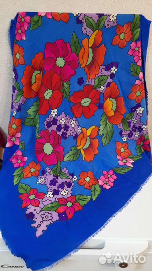 Платок крепдешин винтаж