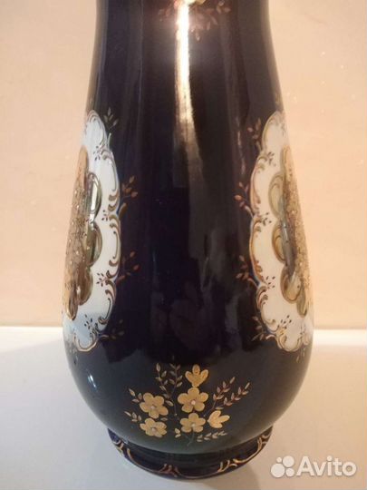 Ваза Кобальт фарфор Рига