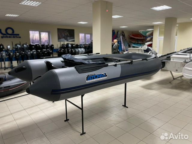 Лодка пвх Stormline Classic Air 400 серо-графитова