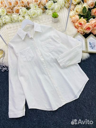 Женская рубашка в 3-х цветах размер: 46,48,50,52