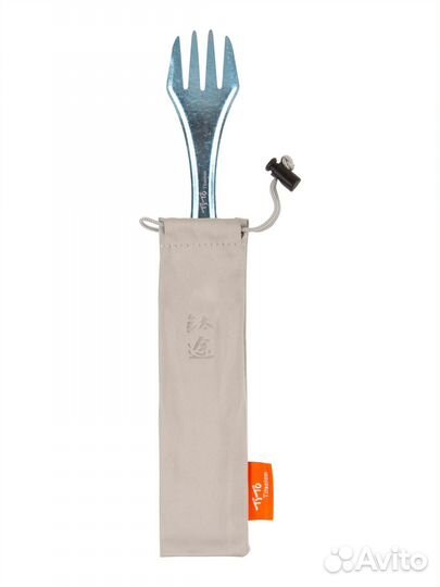 Ложка-вилка титановая анодированная