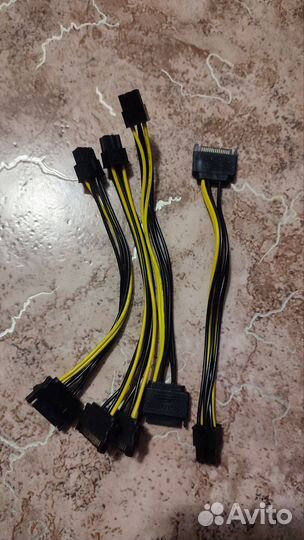 Переходники SATA, molex для бп, SATA для дисков