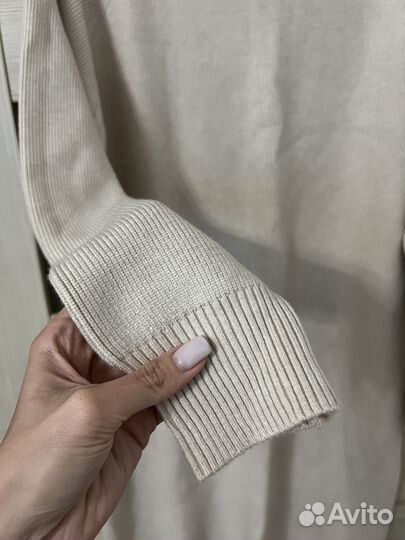 Платье свитер теплое оверсайз 48-54 кашемир