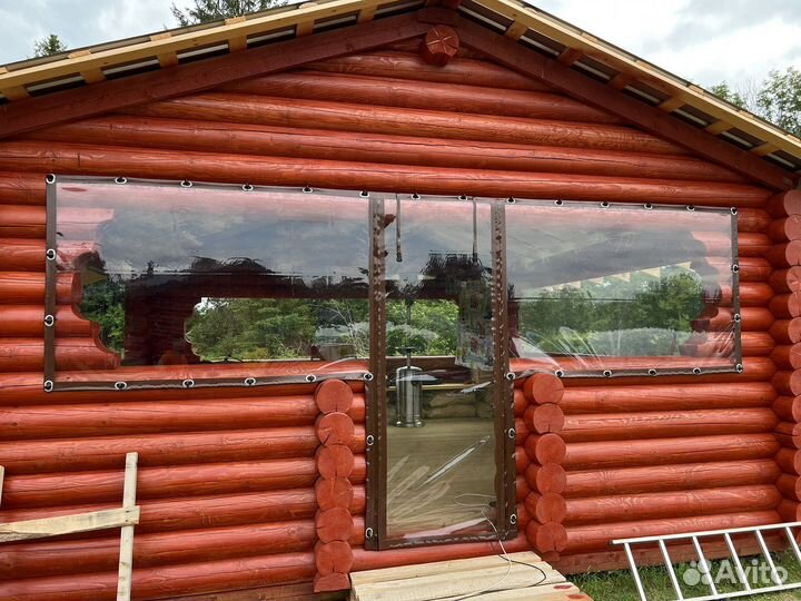 Мягкие окна на беседку