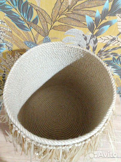 Корзина из джута