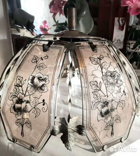 Ретро люстра абажур