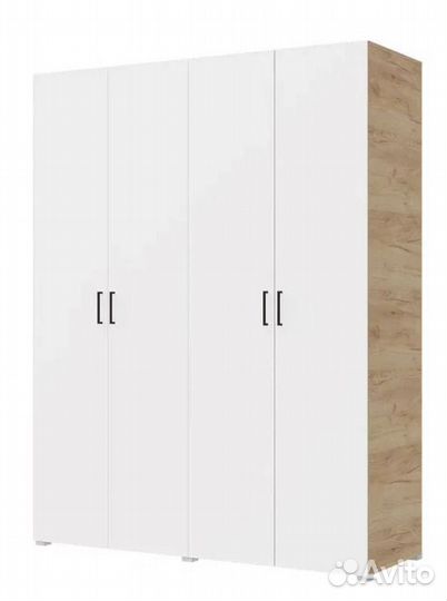 Шкаф распашной 1.8м (крафт-белый)