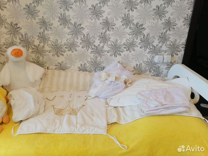 Комплект в кроватку с балдахином