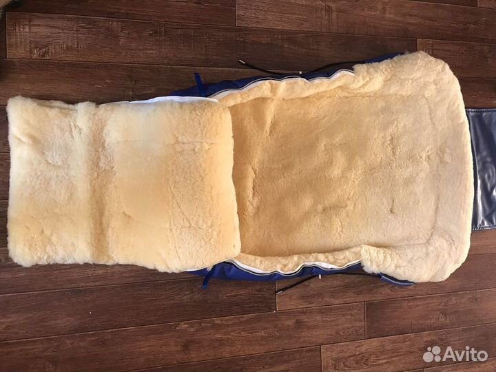 Зимний конверт в коляску на овчине