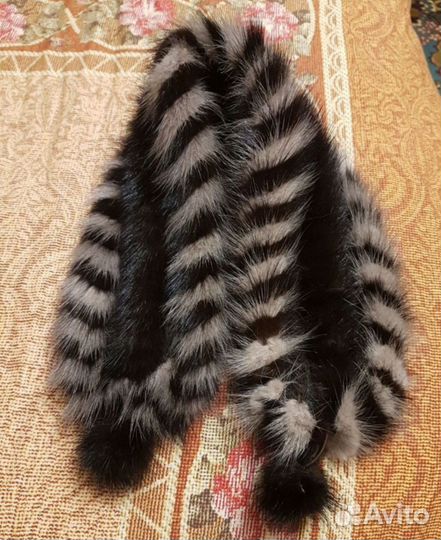 Повязка на голову из норки