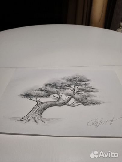 Рисунок карандашом, лист А4