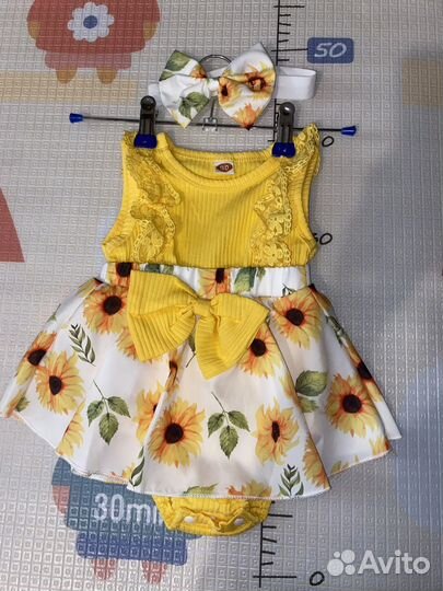 Платье-боди для новорожденных