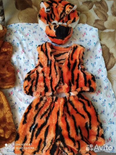 Новогодние костюмы для мальчика (медведь,тигр)