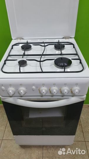 Плита газовая indesit с электроподжигом и грилем