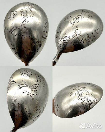 Ложка для варенья, серебро 84 проба. Вес 78,3 г