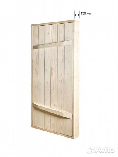 Двери для бани из массива