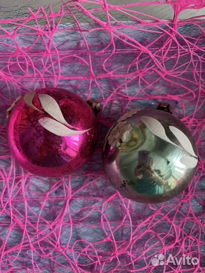 Елочные игрушки «Шары с аппликацией»