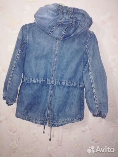 Джинсовая парка для девочки