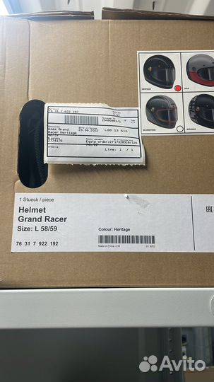 Шлем Grand Racer BMW размер L 58/59