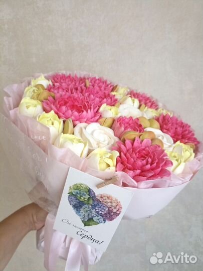 Съедобные букеты из зефира ко Дню Учителя