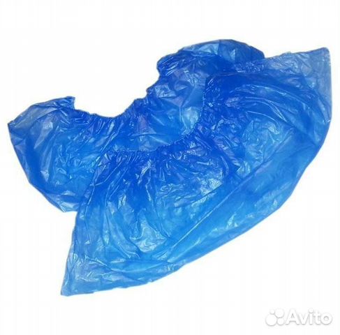 Бахилы особо прочные с двойной резинкой 50 мкм