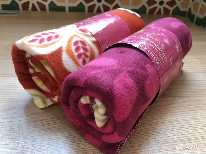 Плед покрывало флисовое теплое 130*170 см