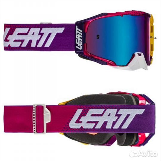 Маска кросс Leatt Velocity 6.5 с зеркальной линзой