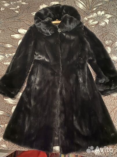 Шуба норковая с капюшоном 44 46