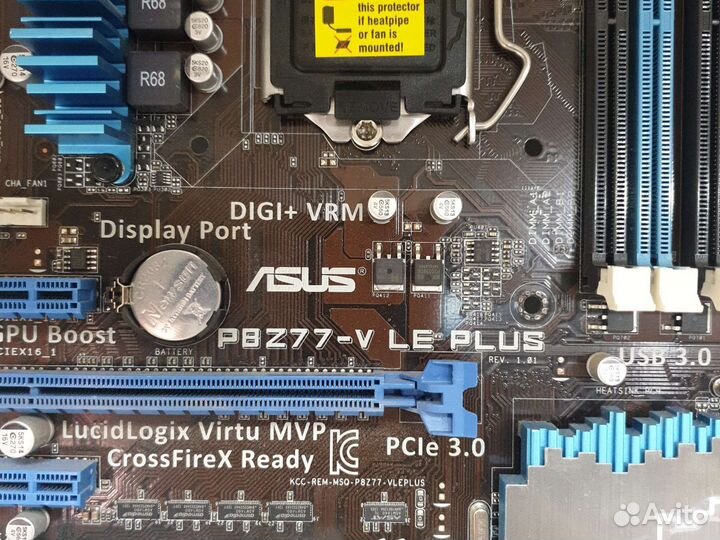 Материнская плата asus P8Z77-V LE plus б/у