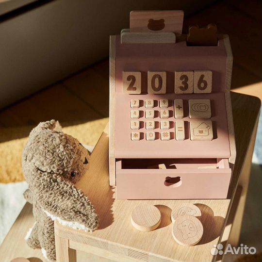 Игрушечная касса liewood, темно-розовая
