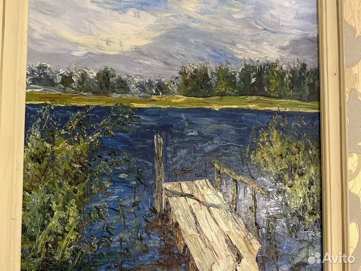 Картина большая маслом пейзаж