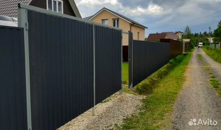 Забор металлический быстро