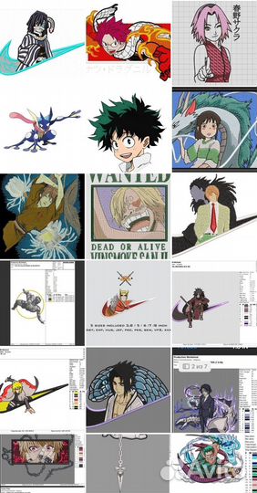 Нашивки anime, патчи аниме