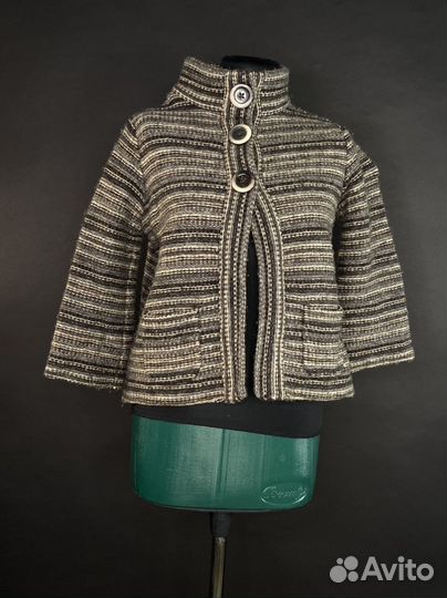 Свитер серый(черно-серо-белая)